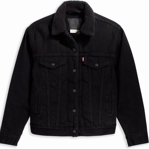 Corduroy Levi’s Black Jacket - Picture 3 of 6